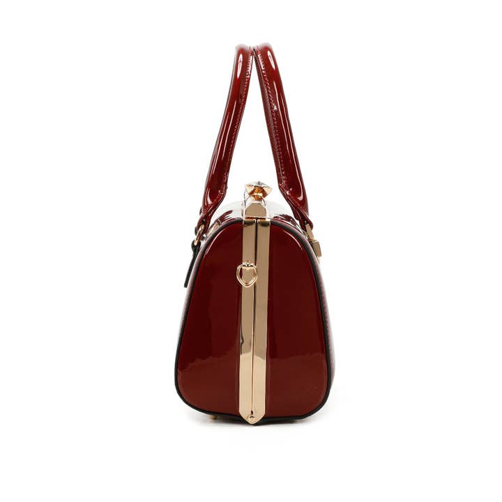Élodie — Shimmer Structured Handbag, view 7