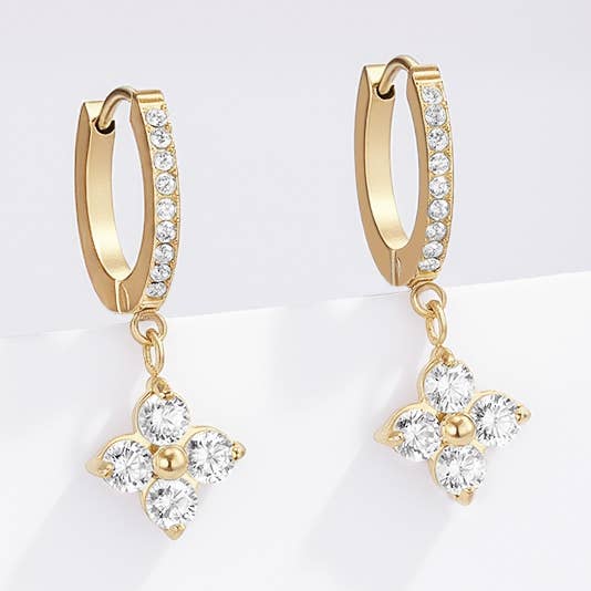 Élodie — Stainless Steel Earrings, view 1