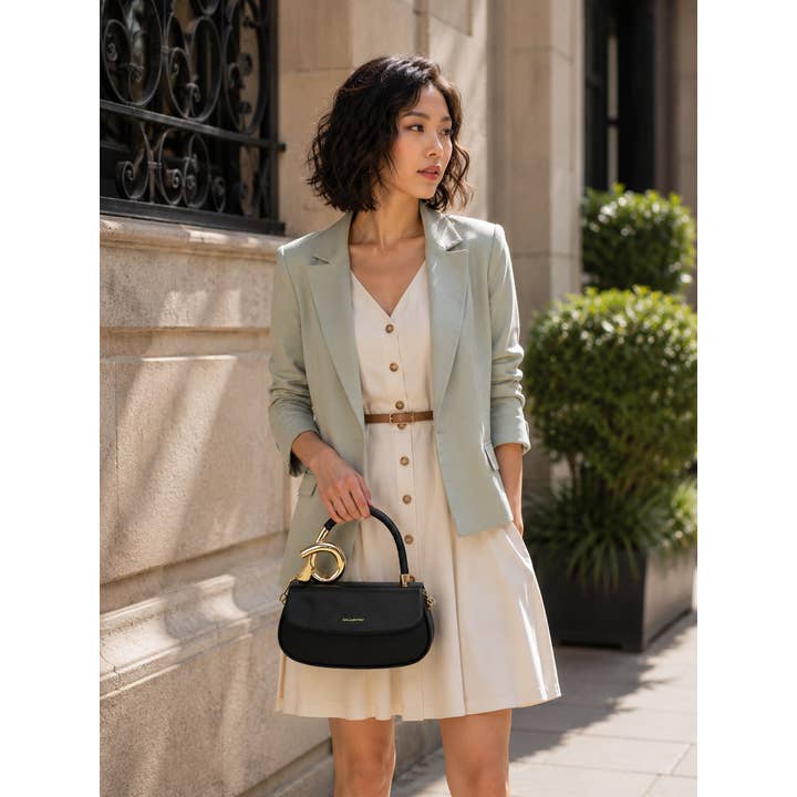 Soleil — Jewel-Handle Clutch, view 9