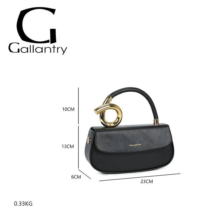 Soleil — Jewel-Handle Clutch, view 3