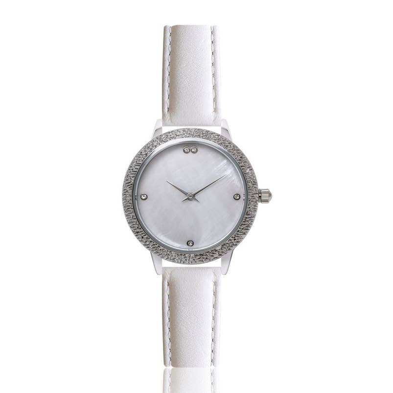 Selene — Silver Ultra-Thin Watch, view 1