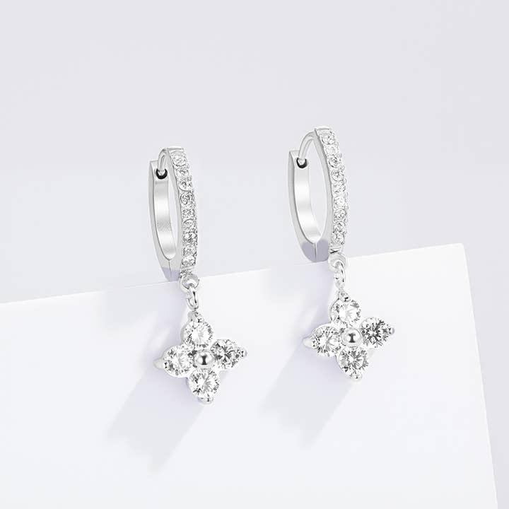 Élodie — Stainless Steel Earrings, view 2