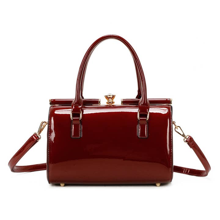 Élodie — Shimmer Structured Handbag, view 8