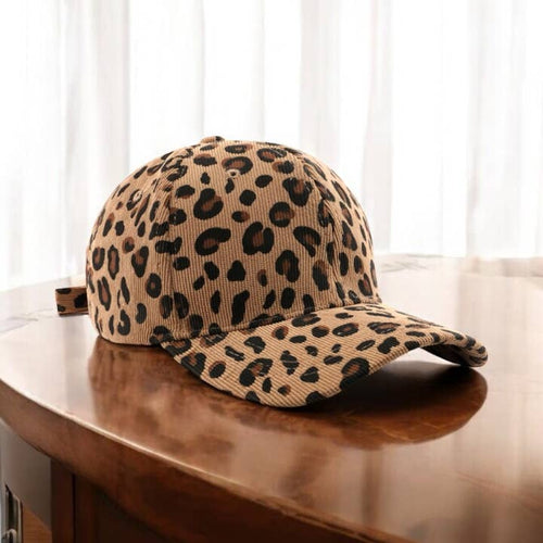 Camille — Leopard Print Cap, view 1