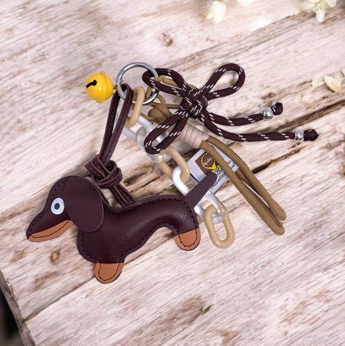 Belle — Dog & Bell Bag Charm, view 1