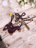 Belle — Dog & Bell Bag Charm