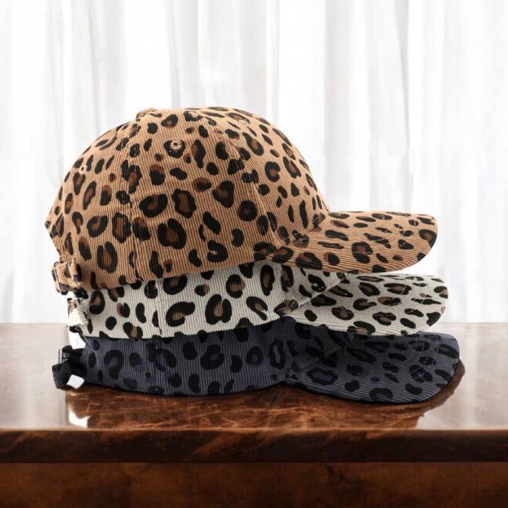 Camille — Leopard Print Cap, view 4