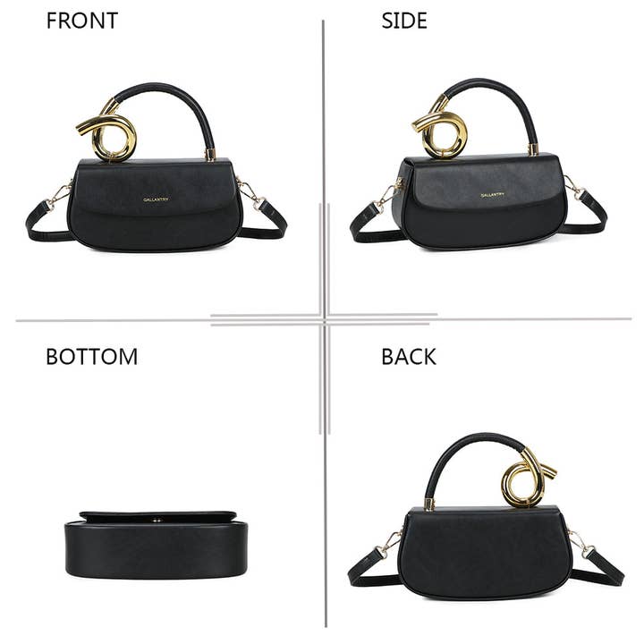 Soleil — Jewel-Handle Clutch, view 4