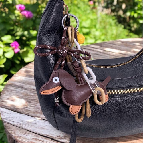 Belle — Dog & Bell Bag Charm, view 2