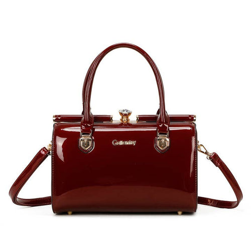 Élodie — Shimmer Structured Handbag, view 2