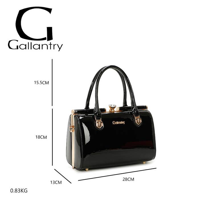 Élodie — Shimmer Structured Handbag, view 11